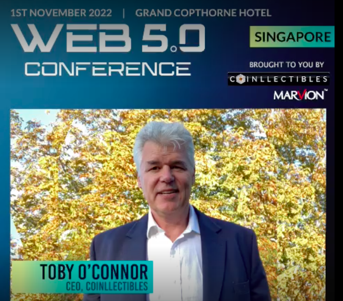 Welcome message from Toby O’Connor, CEO of Coinllectibles
